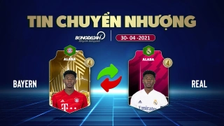 TIN CHUYỂN NHƯỢNG 30/4: Alaba cập bến Real Madrid; Tương lai James Rodriguez được định đoạt?