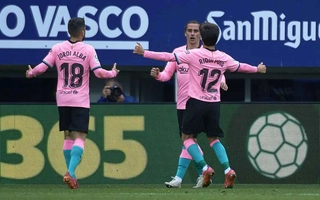 Link xem video bóng đá Eibar vs Barca: Griezmann toả sáng