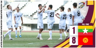 Thua tan nát ... 1-8, Myanmar rớt xuống cuối bảng tại vòng loại World Cup 2022