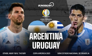 Video tổng hợp: Argentina 1-0 Uruguay (Bảng A Copa America 2021)
