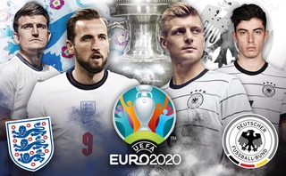 Video tổng hợp: Anh 2-0 Đức (Vòng 1/8 Euro 2020)
