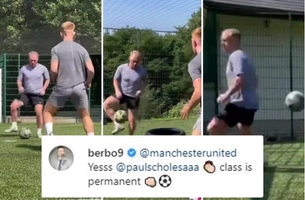 VIDEO: Paul Scholes phô diễn kỹ thuật thượng thừa ở tuổi 46