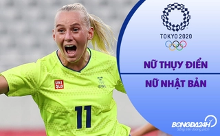 Video nữ Thụy Điển vs nữ Nhật Bản (Vòng Tứ kết Bóng đá nữ Olympic 2020)