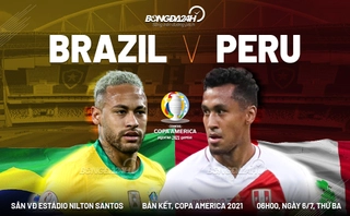 Video tổng hợp: Brazil 1-0 Peru (Bán kết Copa America 2021)