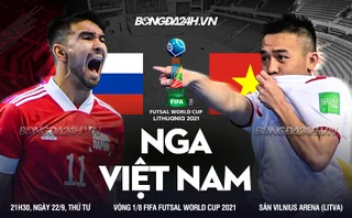 Video tổng hợp: Việt Nam vs Nga (Vòng 1/8 Futsal World Cup 2021)