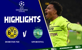 Video Dortmund vs Sporting Lisbon cúp C1: Người thay thế Sancho lập công