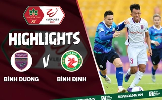 Video tổng hợp: Bình Dương 2-3 Bình Định (Vòng 10 V.League 2022)