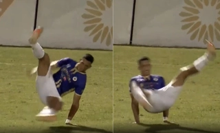 Ngoại binh Hà Nội FC nhảy hiphop sau khi chọc thủng lưới SLNA