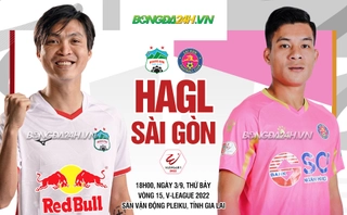 Video tổng hợp: HAGL 1-1 Sài Gòn (Vòng 15 V.League 2022)