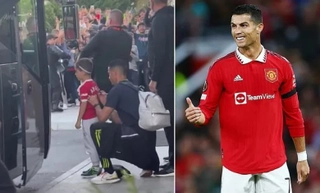 VIDEO: Ronaldo có hành động đẹp với CĐV đối thủ