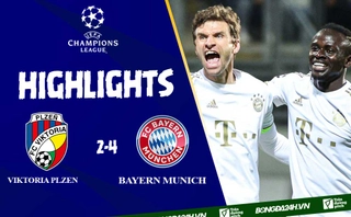 Video Viktoria Plzen vs Bayern Munich: 4 bàn thắng trong hiệp 1 cho Hùm Xám