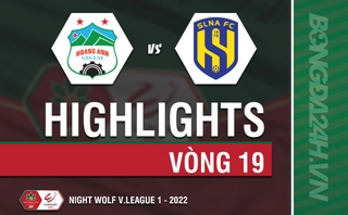 Highlights: HAGL vs SLNA (Vòng 19 V.League 2022)