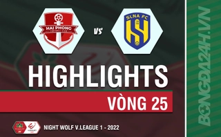 Video tổng hợp: Hải Phòng - SLNA (Vòng 25 V.League 2022)