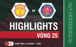 Highlights Nam Định vs Sài Gòn: Rodrigo lập hattrick, thành Nam ở lại V.League 1