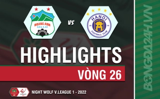 Video tổng hợp: HAGL - Hà Nội (Vòng 26 V.League 2022)