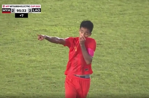 Xem lại siêu phẩm sút hàng rào đỉnh cao của cầu thủ Myanmar