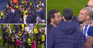 VIDEO: Pepe châm ngòi hỗn chiến, trận đấu kết thúc với 5 thẻ đỏ