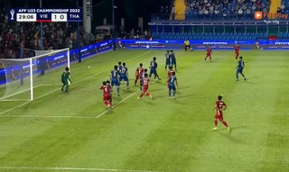 Tiền vệ U23 Việt Nam lập siêu phẩm ghi bàn vào lưới U23 Thái Lan