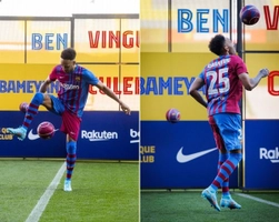 VIDEO: Aubameyang suýt trở thành thảm họa trong ngày ra mắt Barca