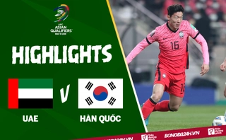 Video tổng hợp: UAE 1-0 Hàn Quốc (vòng loại World Cup 2022)