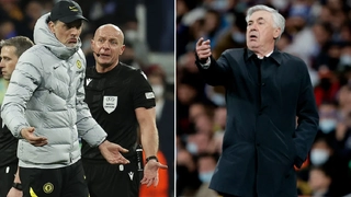 VIDEO: Thomas Tuchel nổi điên khi trọng tài cười nói với Carlo Ancelotti