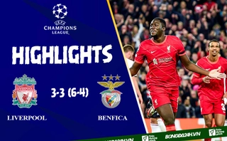 Video tổng hợp Liverpool vs Benfica cúp C1 2022: Rượt đuổi mãn nhãn
