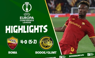 Video tổng hợp: Roma vs Bodoe/Glimt lượt về tứ kết Conference League 2022
