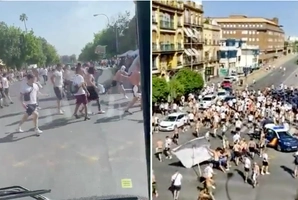 VIDEO: Kinh hoàng vụ hỗn chiến giữa CĐV Rangers và Frankfurt