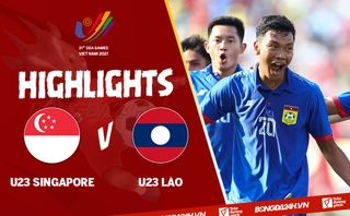 Video tổng hợp: U23 Singapore 2-2 U23 Lào (Bảng B SEA Games 31)