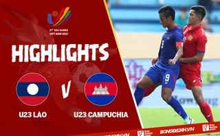 Video tổng hợp: U23 Lào 1-4 U23 Campuchia (Bảng B SEA Games 31)
