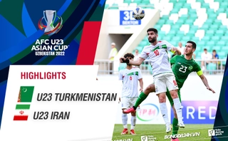 Video tổng hợp: U23 Turkmenistan 2-1 U23 Iran (Bảng A U23 châu Á 2022)