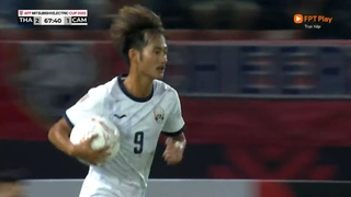 VIDEO: Campuchia bất ngờ rút ngắn tỉ số trước Thái Lan 