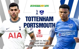 Video tổng hợp: Tottenham 1-0 Portsmouth (FA Cup 2022/23)