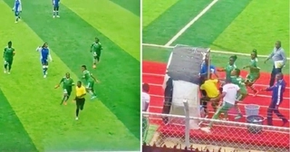 Cầu thủ nữ đuổi đánh trọng tài như phim hành động