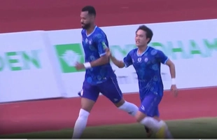 Xem lại pha phối hợp đẹp mắt của cầu thủ Khánh Hòa xé lưới CAHN