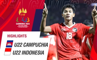 Video tổng hợp: U22 Campuchia - U22 Indonesia (Bảng A SEA Games 32)