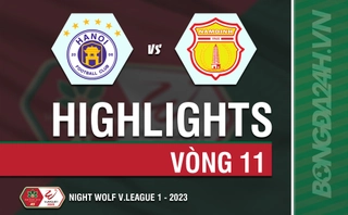 Video tổng hợp: Hà Nội 1-0 Nam Định (Vòng 11 V-League 2023)