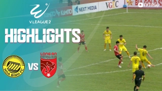 Video tổng hợp: Hòa Bình - Long An (Vòng 14 Hạng nhất quốc gia 2023)
