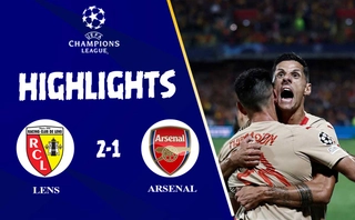 Video cúp C1 Lens vs Arsenal: Pháo Thủ gục ngã