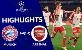 Video Bayern Munich vs Arsenal: Hùm Xám vượt qua Pháo Thủ