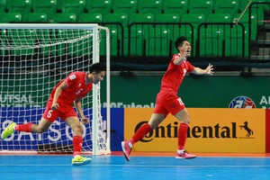 Thịnh Phát mở tỷ số trước Uzbekistan trong trận đấu giành vé dự World Cup