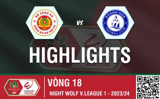 Highlights CAHN - Khánh Hòa | Chìm nghỉm trong trận thủy chiến | Vòng 18 V-League 2023/24