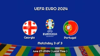 Bồ Đào Nha đánh bại Georgia trong trận đấu có 5 bàn thắng