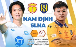 Video Nam Định 4-1 SLNA (Vòng 4 V.League 2024/25): Xuân Son mở tài khoản