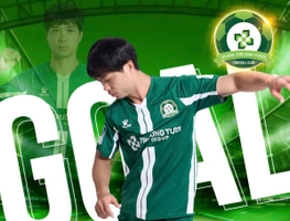 Công Phượng không ăn mừng sau khi ghi bàn vào lưới đội bóng cũ HAGL