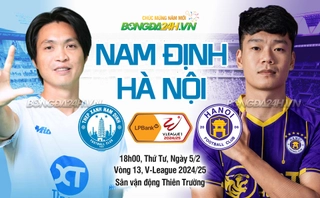 Highlights Nam Định - Hà Nội | Tuấn Hải nhận lì xì | V-League 2024/25
