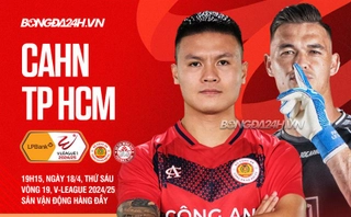 Highlights CAHN vs TPHCM: 0 bàn + 2 thẻ đỏ (LPBank V.League 1-2024/25)