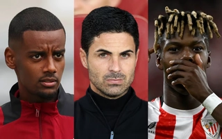 VIDEO: Đội hình trong mơ của Arsenal mùa tới khi có Nico Williams và Isak