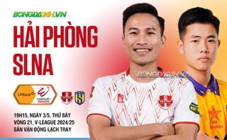 Highlights Hải Phòng vs SLNA: Kết quả đáng tiếc (LPBank V.League 1-2024/25)