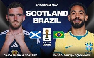 Video bàn thắng Scotland vs Brazil: Lại là Vinicius (Bảng C World Cup 2026)